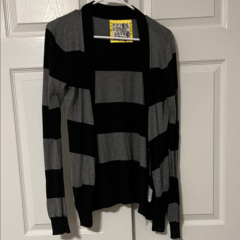 Billabong Black and Gray Women's Cardigan